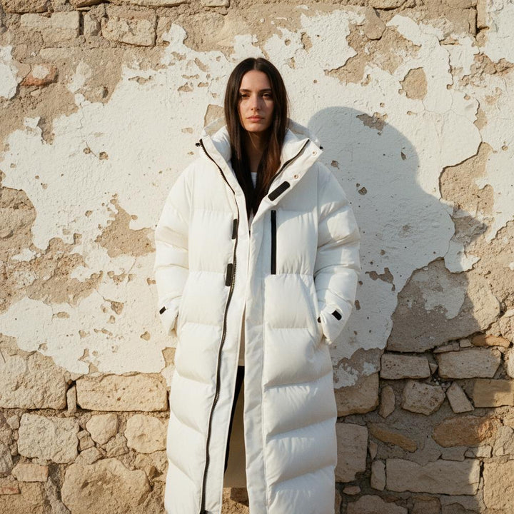 Alexa | Klassische lange Stoffjacke
