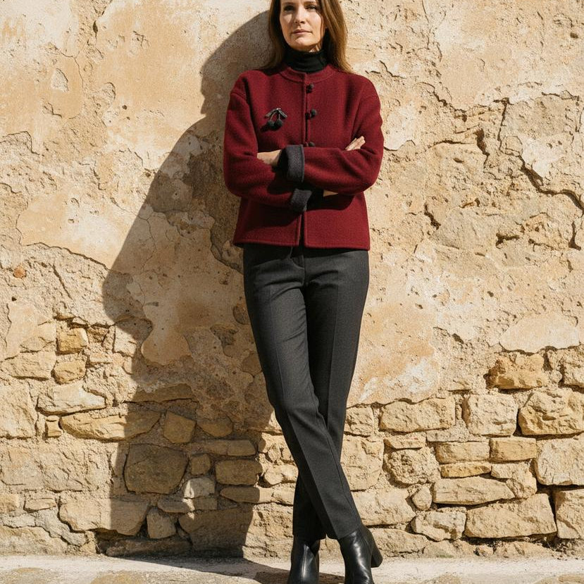Falan | Elegante Kurzjacke im Mandarin-Stil