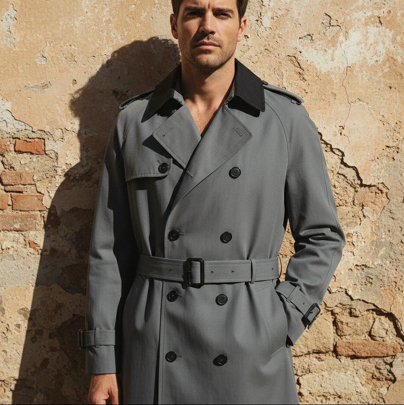 Geraldi | Klassischer doppelreihiger Trenchcoat