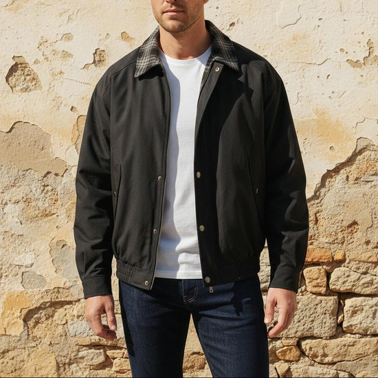 Bluran | Klassischer gefütterter Blouson mit Hemdkragen