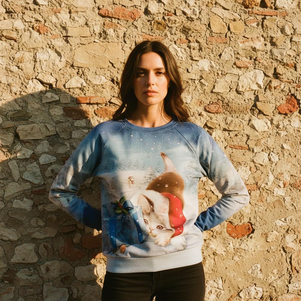 Lotal | Langärmliger Gemusterter Pullover