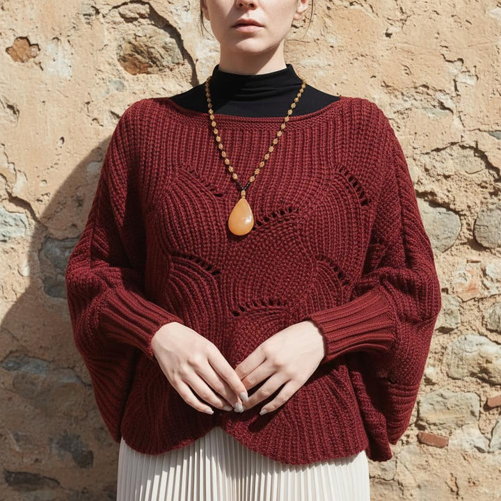 Vivel | Kastiger Ajourstrick Pullover