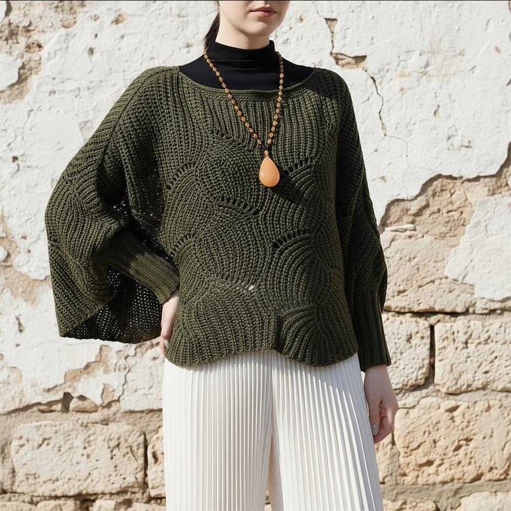 Vivel | Kastiger Ajourstrick Pullover