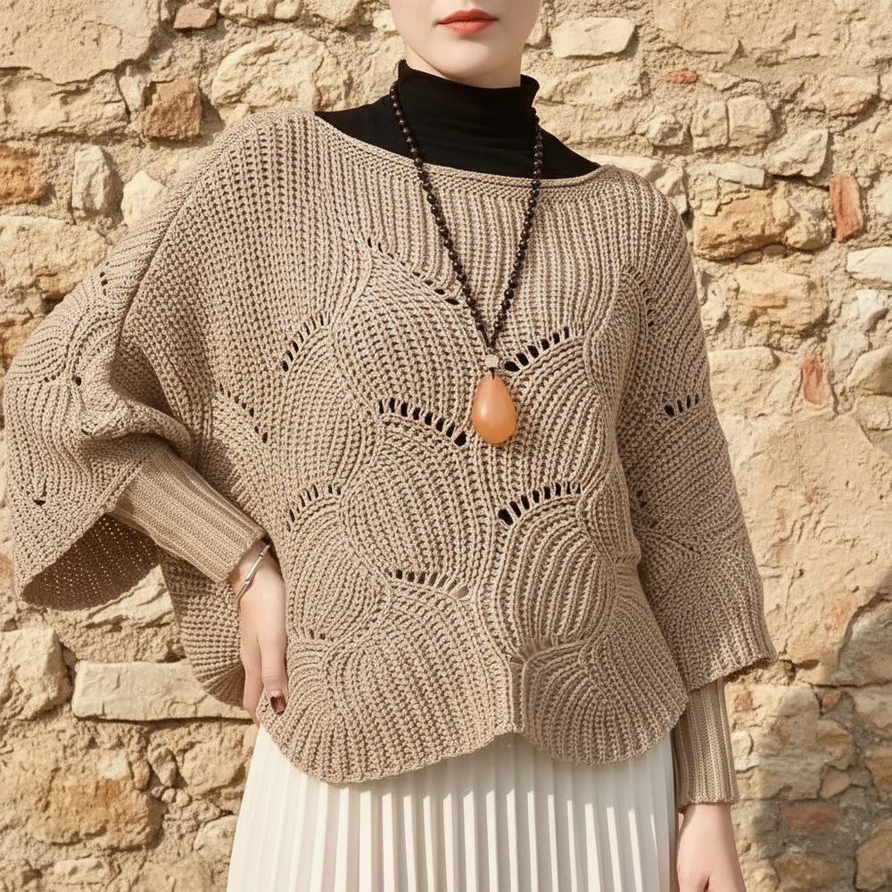 Vivel | Kastiger Ajourstrick Pullover