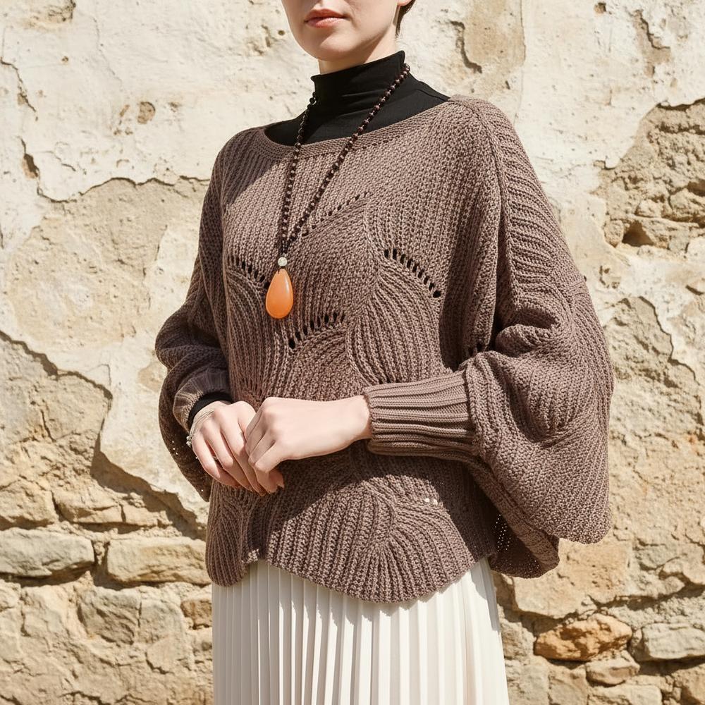 Vivel | Kastiger Ajourstrick Pullover