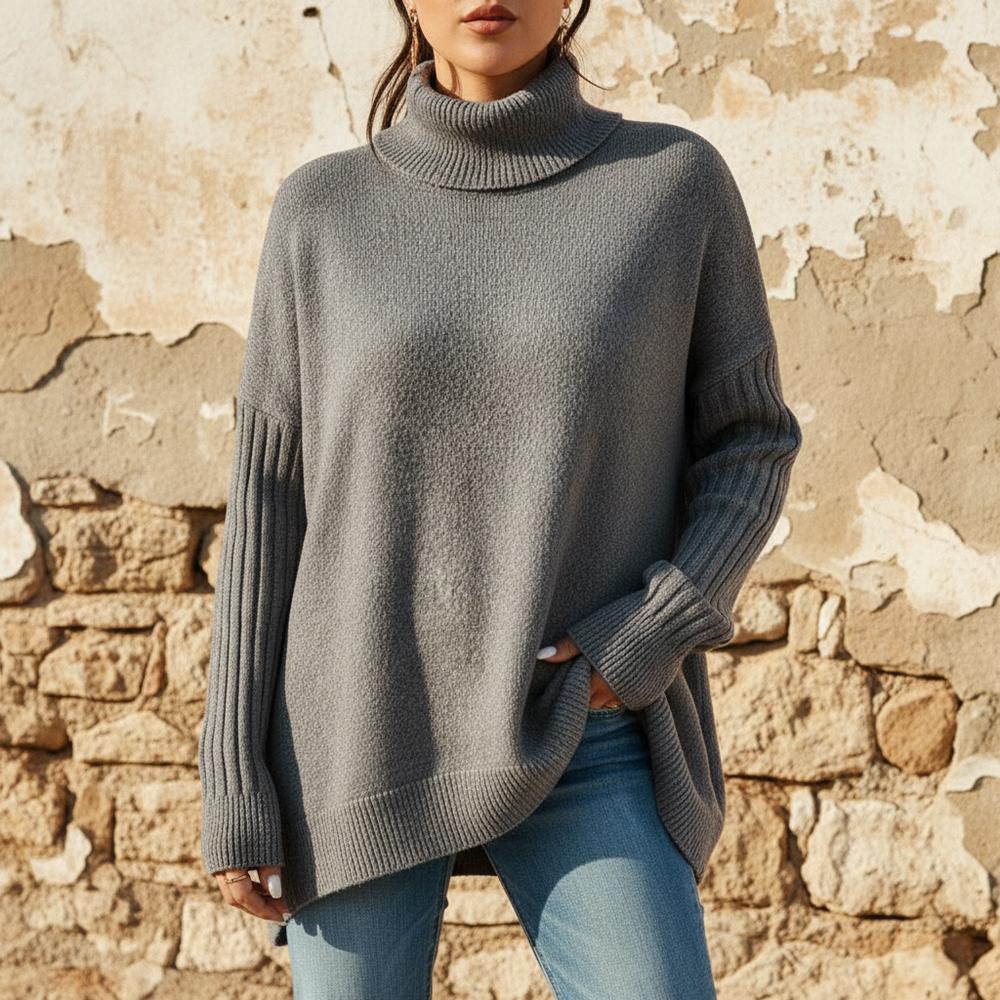 Coven | Gestrickter Weiter Rollkragenpullover