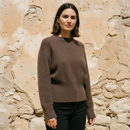 Lasel | Wolliger Strukturierter Pullover