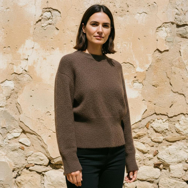 Lasel | Wolliger Strukturierter Pullover