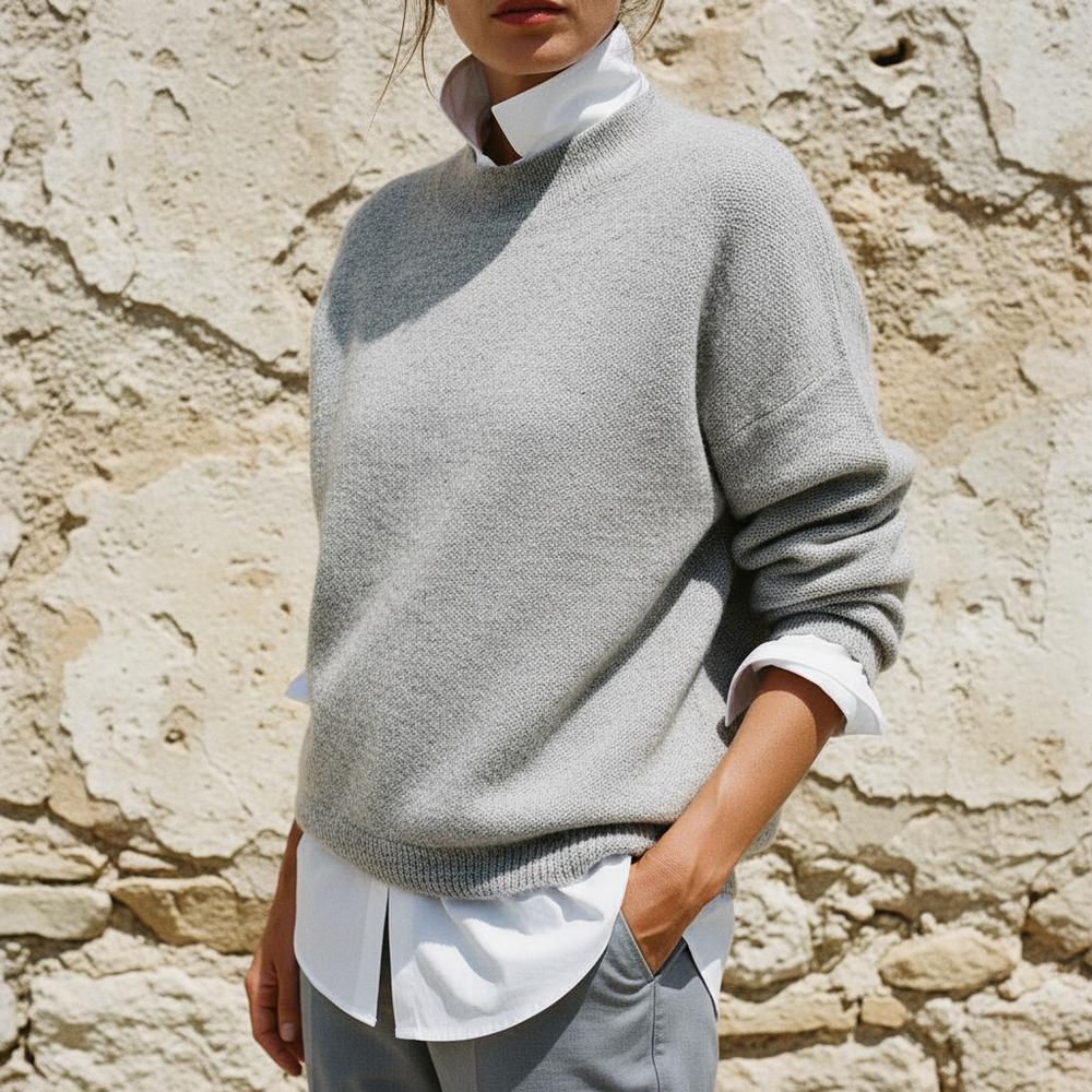Norev | Strukturierter Rundhals Pullover