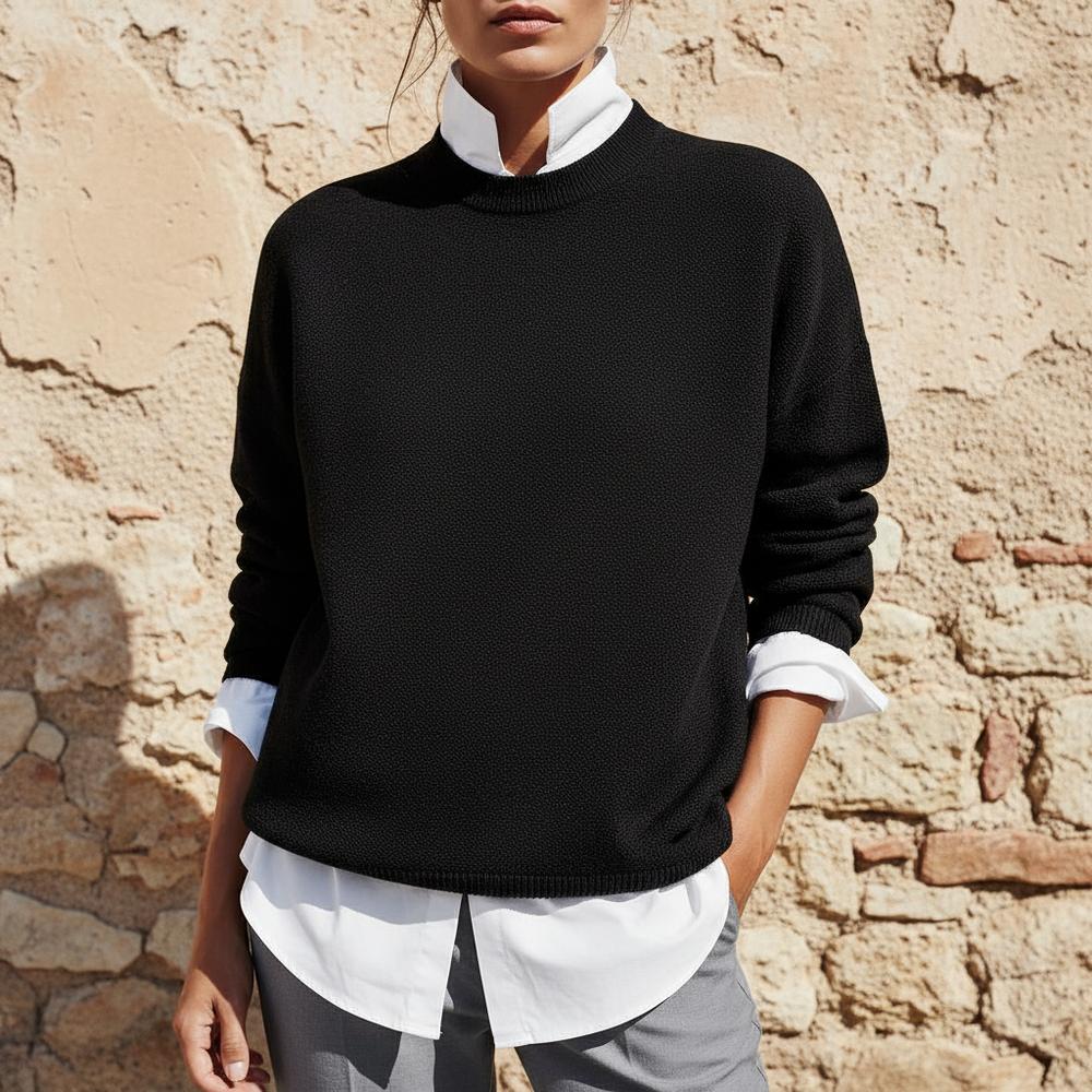Norev | Strukturierter Rundhals Pullover