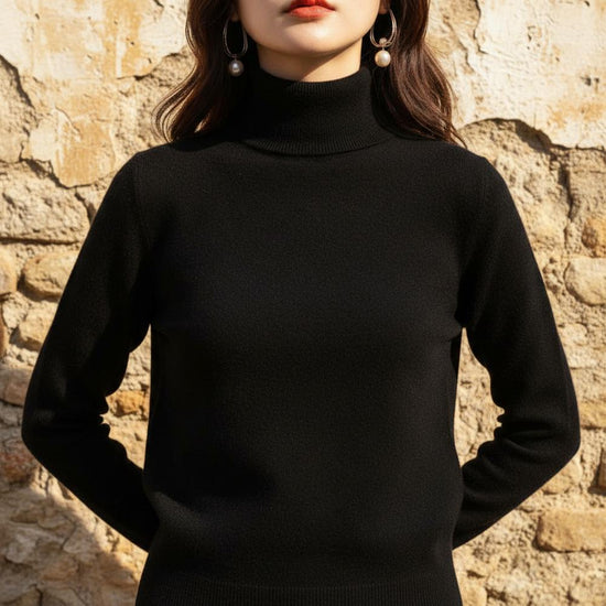 Lever | Feingestrickter Langärmliger Rollkragenpullover