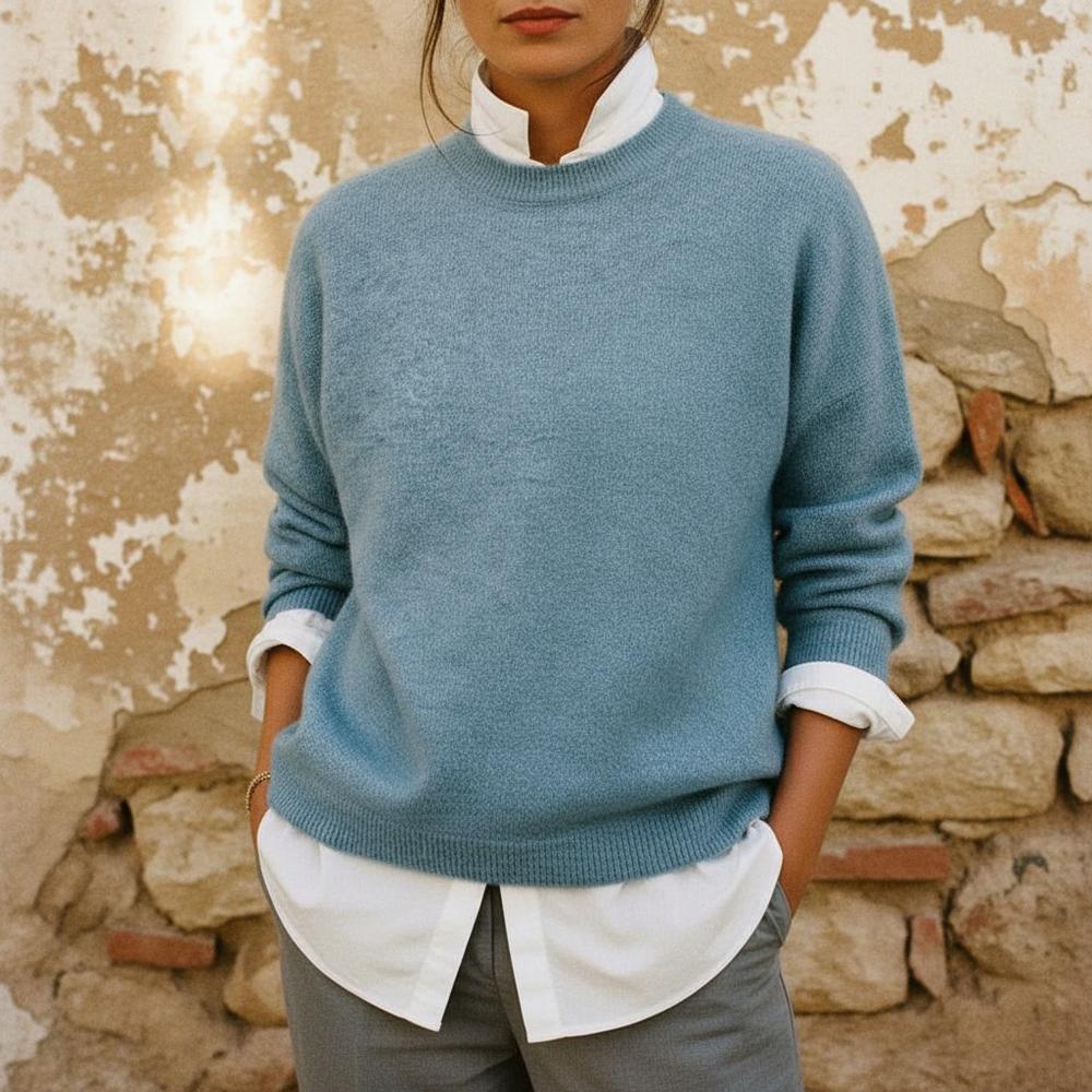 Elvar | Gestrickter Rundhals Pullover