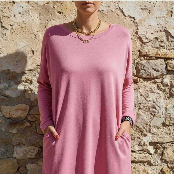Zadar | Langärmliges Weit Geschnittenes Kleid