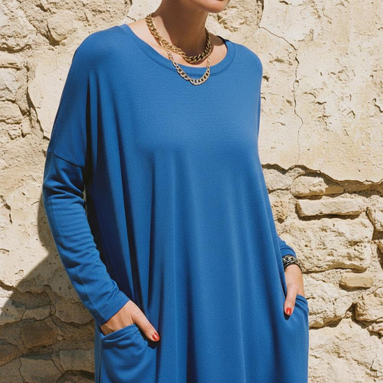 Zadar | Langärmliges Weit Geschnittenes Kleid
