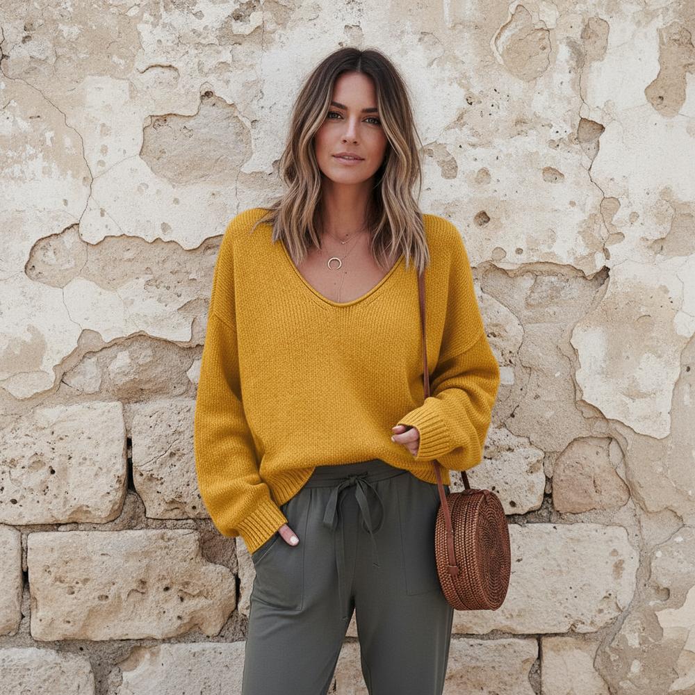 Vimin | Locker Gestrickter Pullover