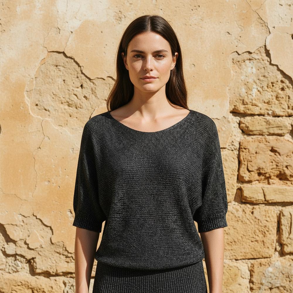 Rorel | Strukturierter Halblanger Pullover
