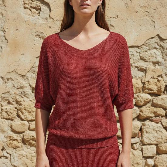 Rorel | Strukturierter Halblanger Pullover