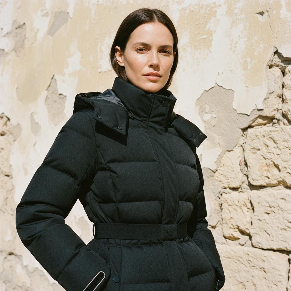 Lasol | Wattierte Gegurtete Jacke