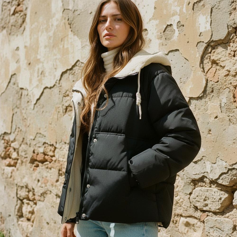 Yolev | Gesteppte Kapuzen Jacke