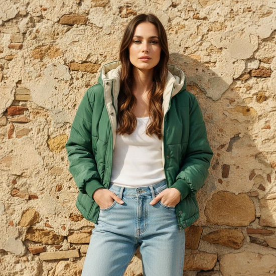 Yolev | Gesteppte Kapuzen Jacke