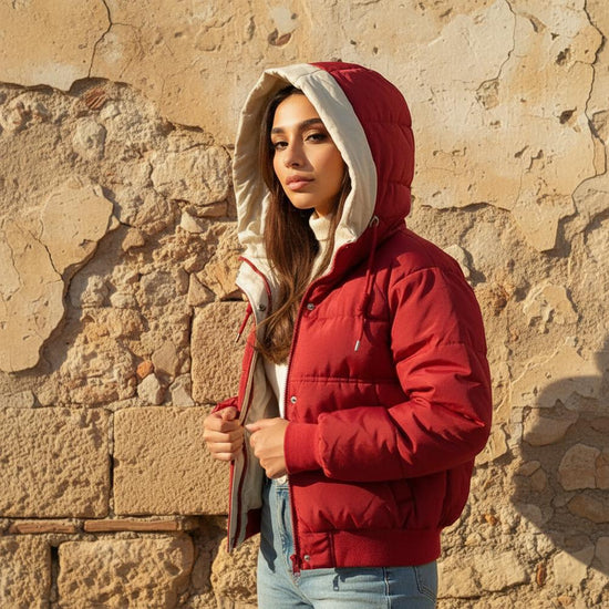 Yolev | Gesteppte Kapuzen Jacke