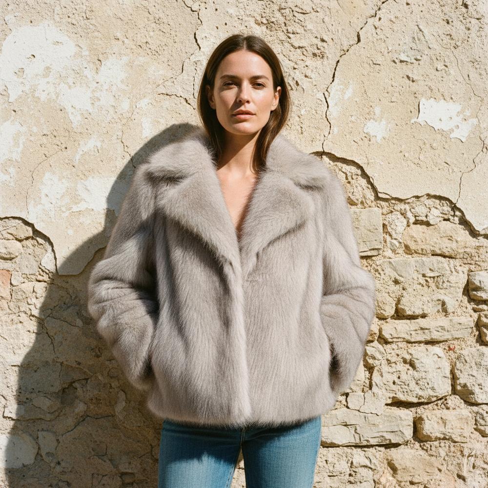 Timel | Fellige Verschlusslose Jacke
