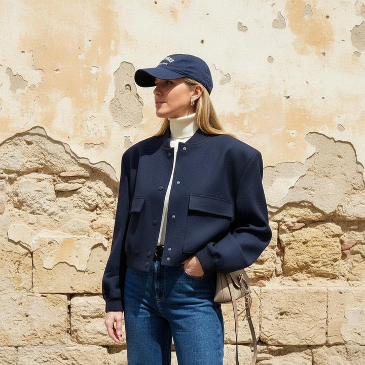 Taral | Kurzgeschnittene Druckknopf Jacke