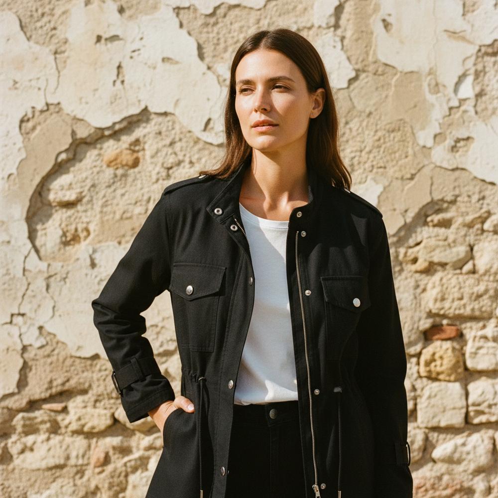 Ninal | Taillierte Gewebte Jacke