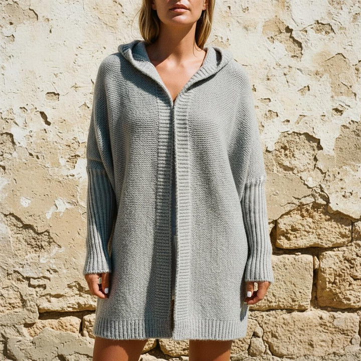 Semir | Grobgestrickt Kapuzen Strickjacke