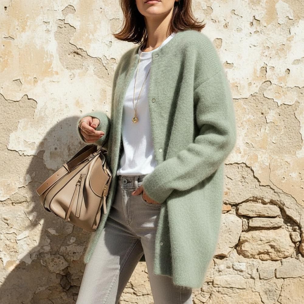 Lakar | Geknöpfter Kragenloser Cardigan