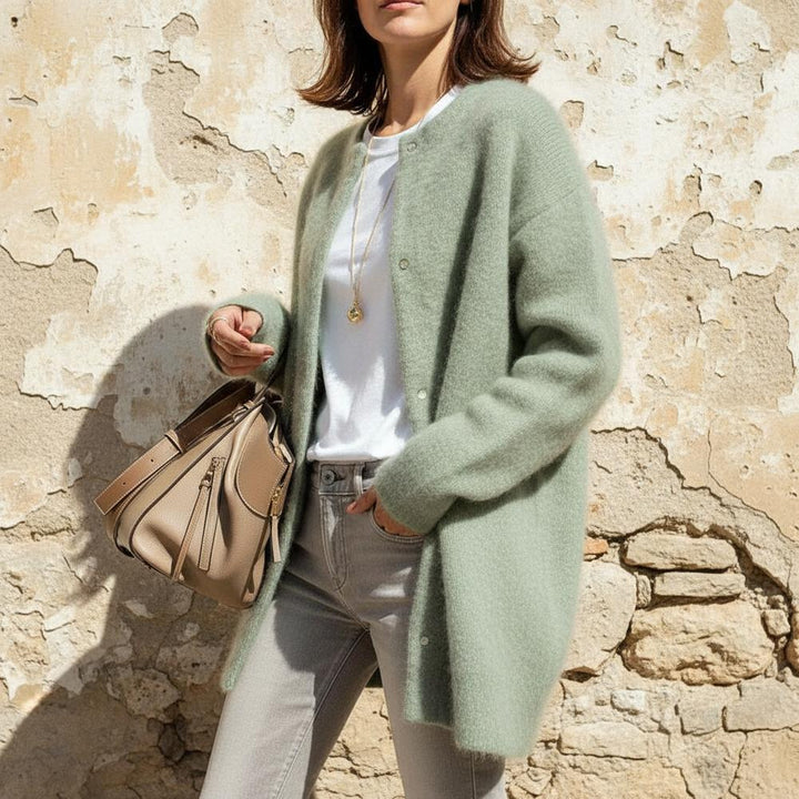 Lakar | Geknöpfter Kragenloser Cardigan