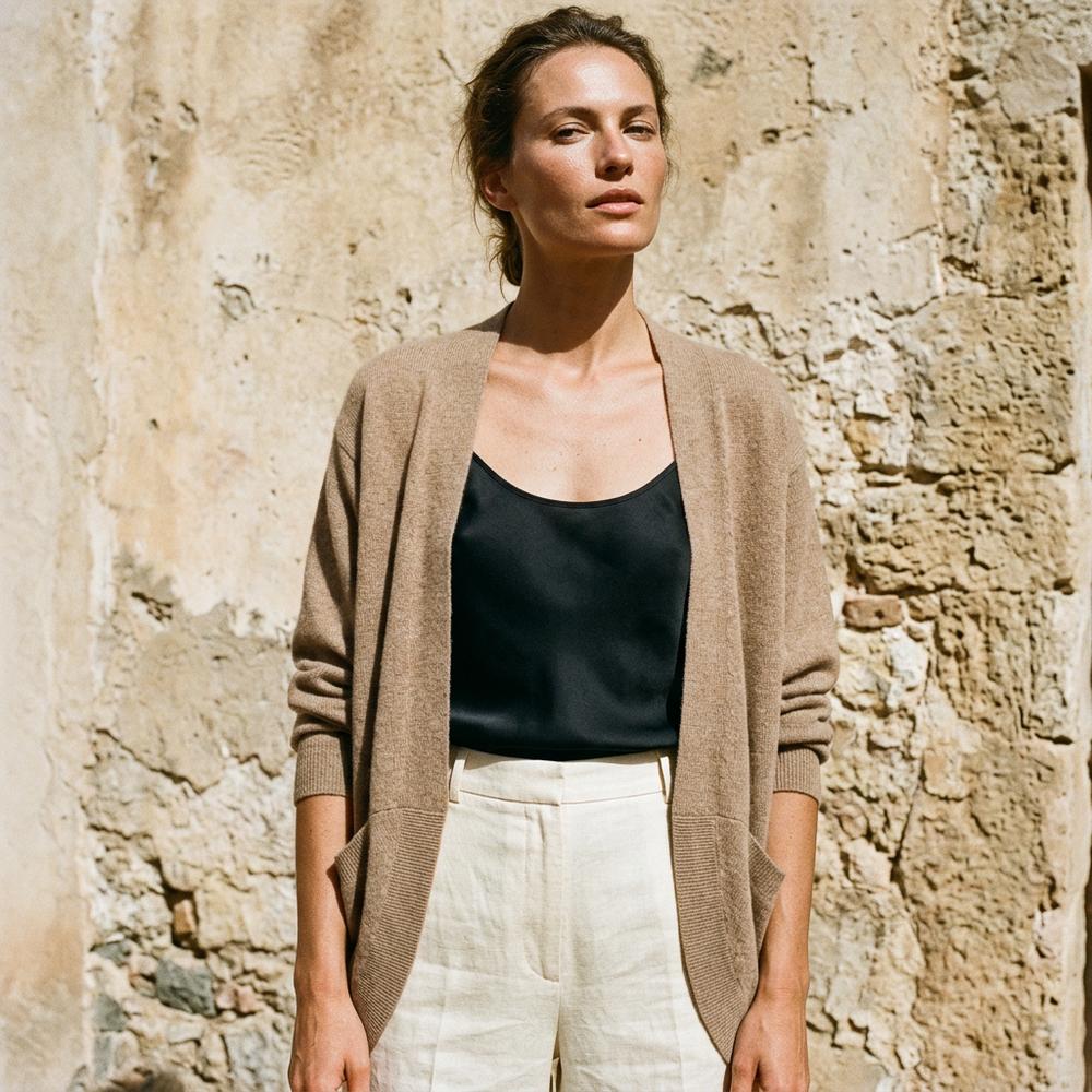 Miren | Verschlusslose Feingestrickte Strickjacke