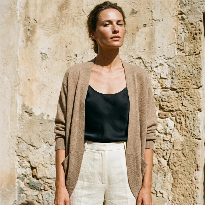 Miren | Verschlusslose Feingestrickte Strickjacke