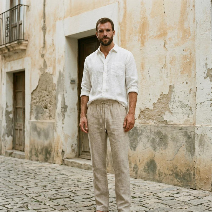 Sasin | Leinenartige Lockere Hose