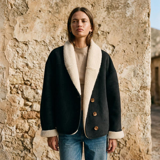 Rivin | Gefütterte Veloursartige Jacke