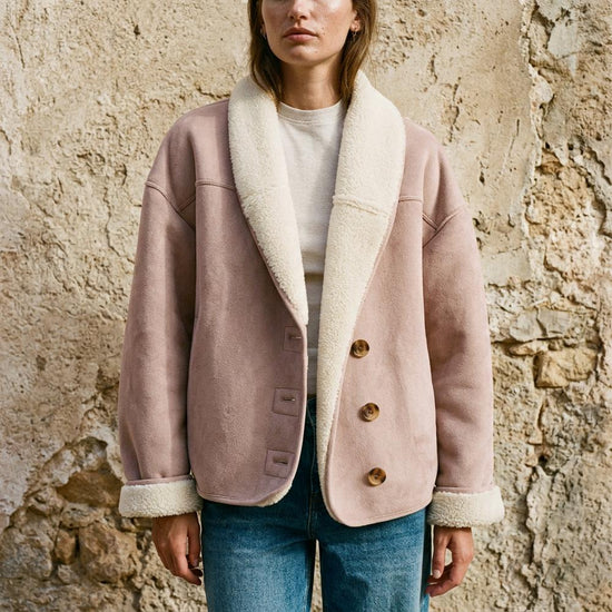 Rivin | Gefütterte Veloursartige Jacke