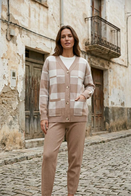 Daver | Gestrickter Karierter Anzug