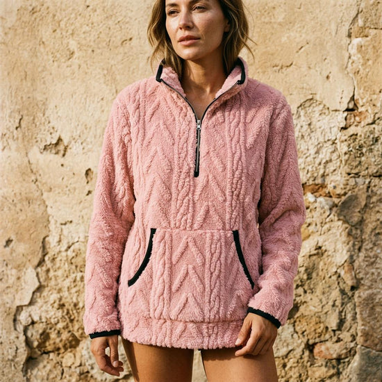 Lolin | Strukturierte Fleece Jacke
