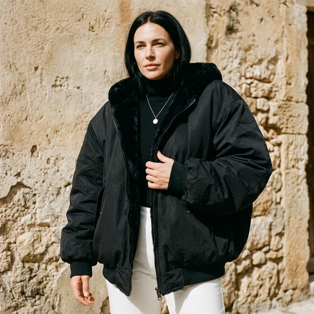Nital | Kapuzen Plüsch Jacke
