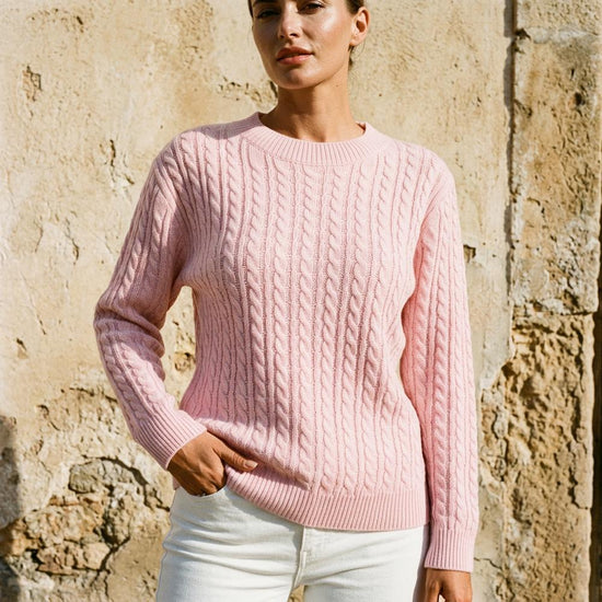 Vavin | Zopfgestrickter Langärmeliger Pullover