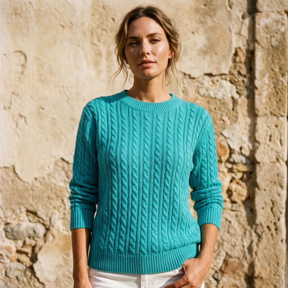 Vavin | Zopfgestrickter Langärmeliger Pullover