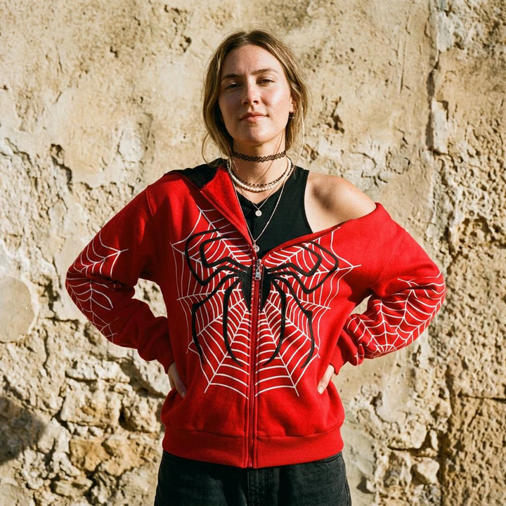 Allom | Kurzgeschnittener Bedruckter Hoodie