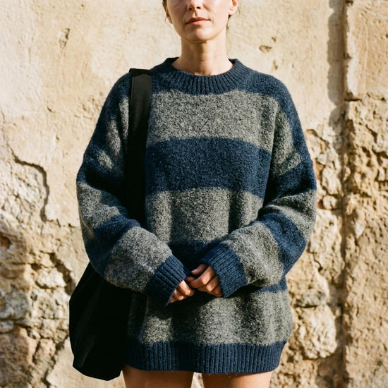 Savin | Gestreifter Gestrickter Pullover