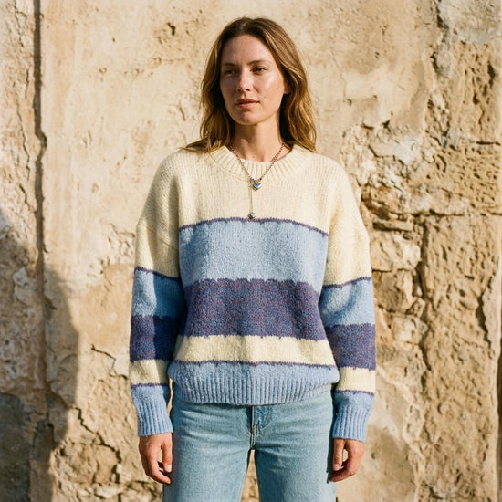 Vasol | Mehrfarbiger Gestreifter Pullover