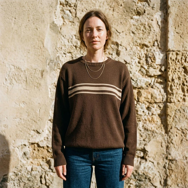Zelin | Gestreifter Strick Pullover