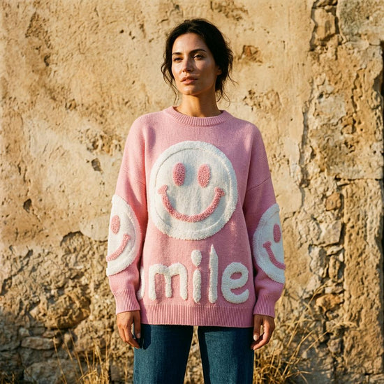 Masin | Applizierter Lockerer Pullover