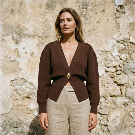 Nikar | Taillierter Gerippter Pullover