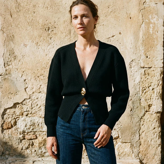 Nikar | Taillierter Gerippter Pullover