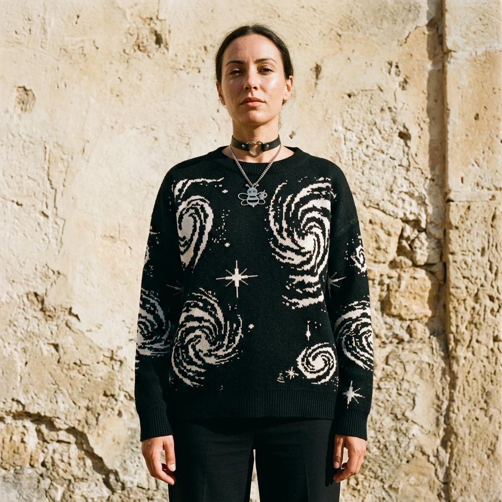 Vavar | Gemusterter Grobstrick Pullover