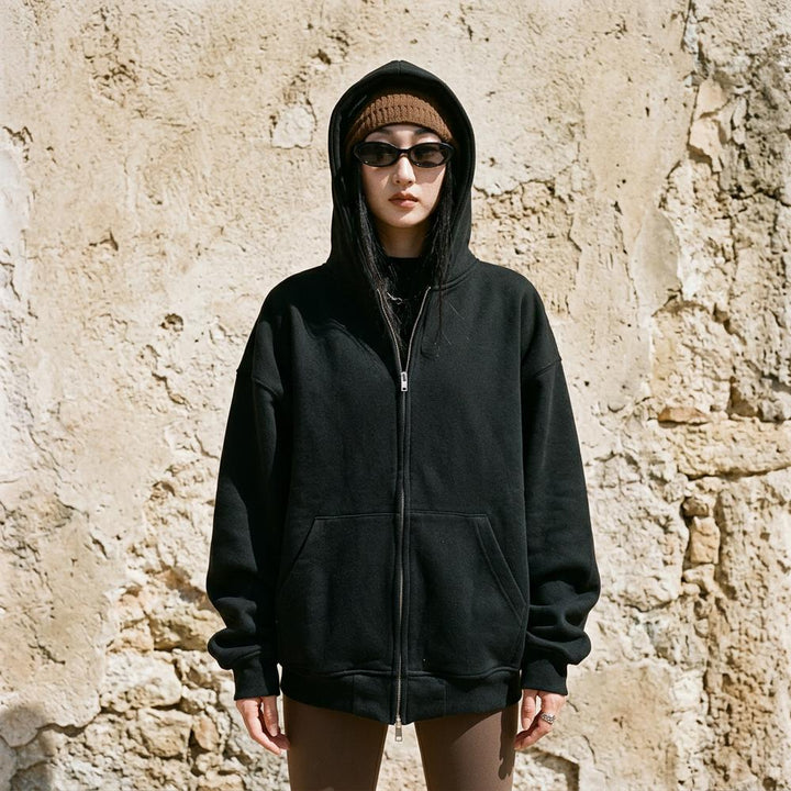 Zavel | Langärmliger Melierter Hoodie